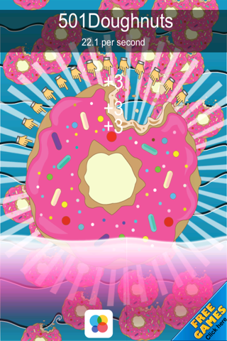 Donut Fast Tap Clicker - Sweet Food Click Time Adventure Free screenshot 3