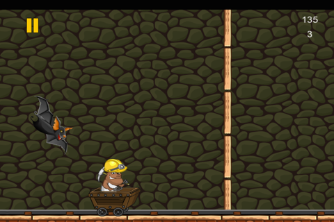Gold Miner Jack Rush: Ride the Rail to Escape the Pitfall screenshot 2