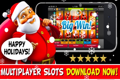 Ace Santa Slots & Friends FREE : Christmas Casino Slot Machine Games - By Dead Cool Apps screenshot 2