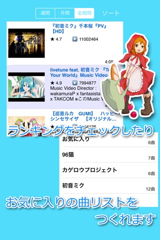Free Music & Movie App for Vocaloid screenshot 2