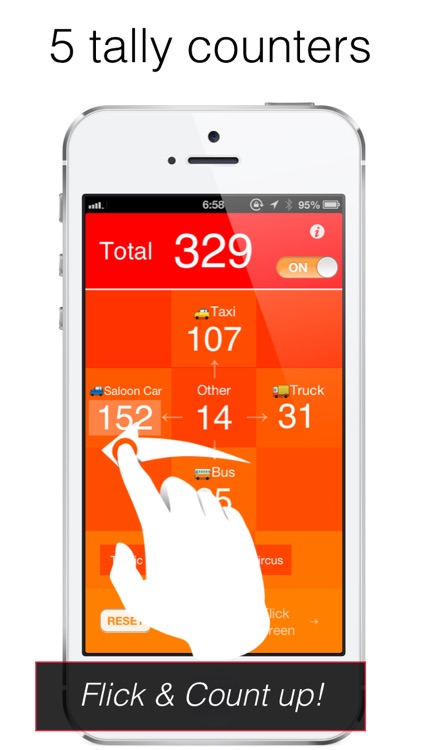 Flick Counter FREE - Tally Counter , Measure without looking at the screen