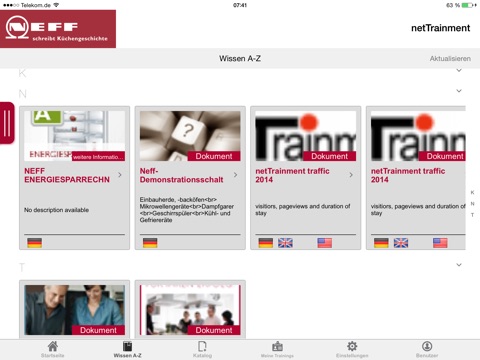 Neff netTrainment screenshot 2