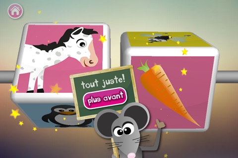 The clever mouse: Animal feeding - a preschool game for kids and toddlers screenshot 3