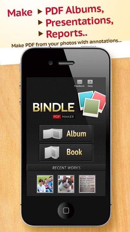 Bindle - PDF Maker from Photos, Images, Pictures