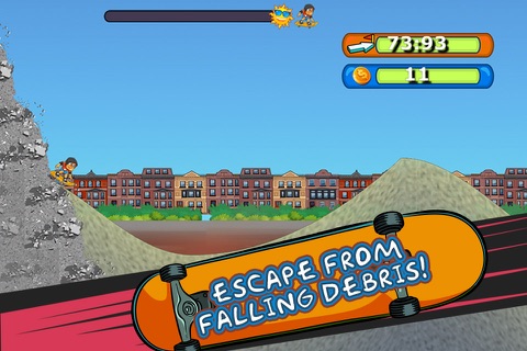 Longboard Larry - Free Street Surfing Skate-board Game screenshot 2