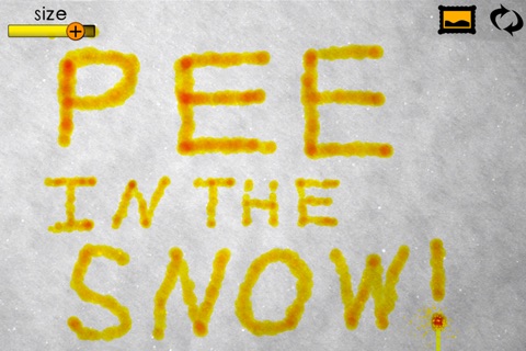 Pee in the Snow Drawing App screenshot 3