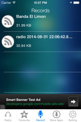 Banda Music Radio Recorder screenshot 4