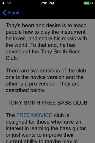 Tony Smith Bass Player screenshot 4