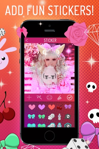 Chibi - Cute manga style girly stickers to Photobooth screenshot 2