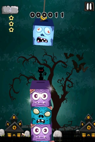 Zombie Block Heads - Monster Stacking Madness FREE screenshot 4