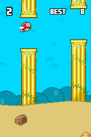 Splashy Fish Saga - The Adventure of a Flappy Tiny Bird Fish screenshot 2