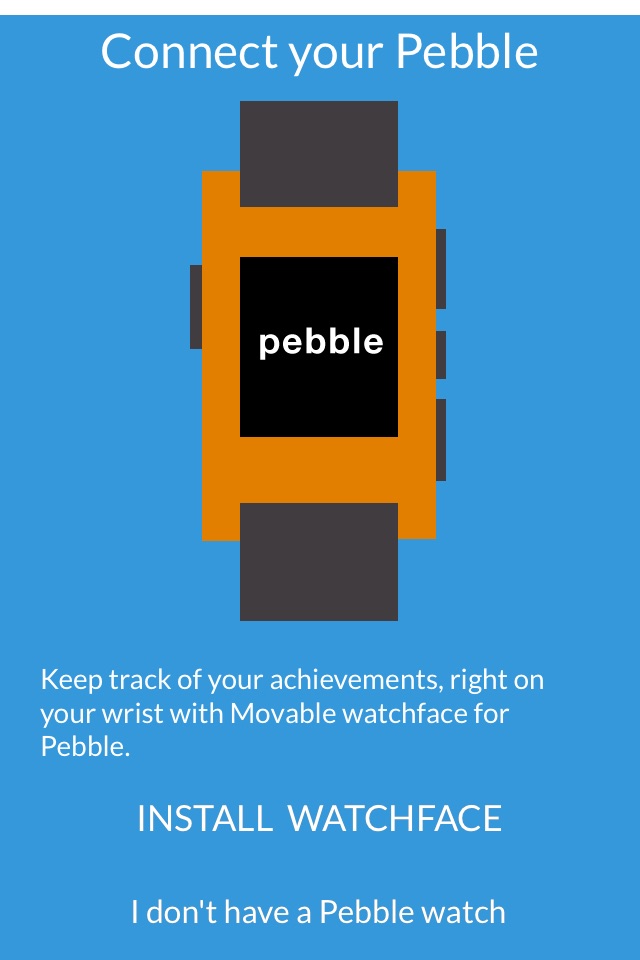 Activity Tracker - Movable for Pebble Wrist Watch, Count Steps, Distance, Calories, & Walking screenshot 2