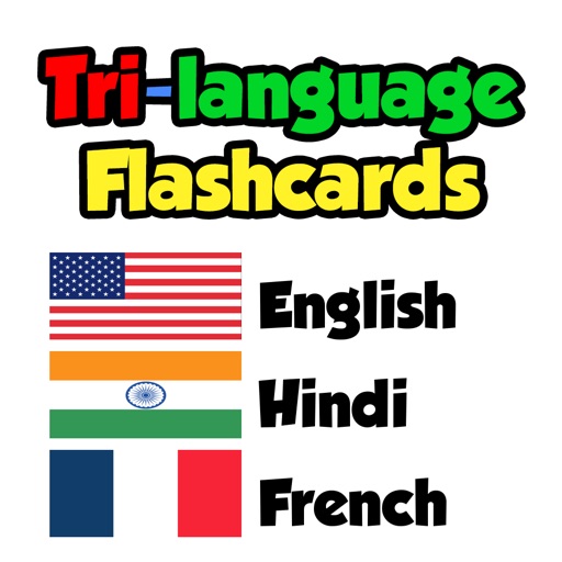 Flashcards - English, Hindi, French icon