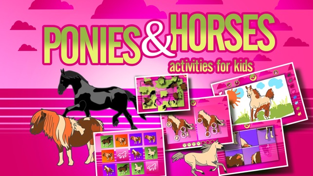 Ponies and Horses Activities for Kids: Puzzles, Drawing and (圖1)-速報App