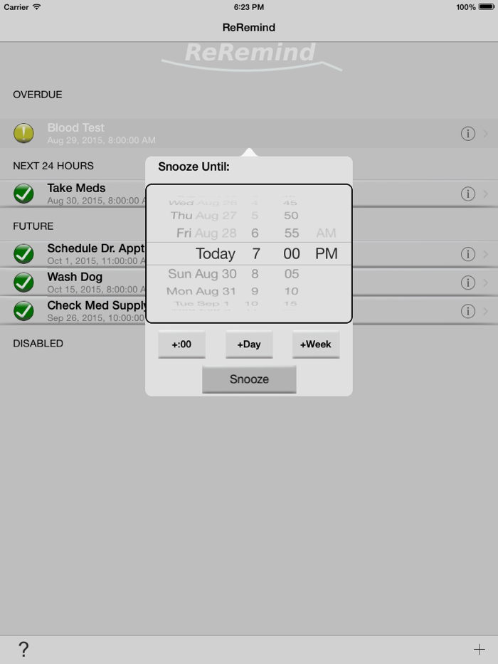 ReRemind - Critical Task List