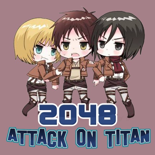 2048 Manga : Slide The Tiles Numbers Puzzle Match Games Free Editions for Attack On Titan icon