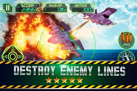 Neo War 3d Flight Aces : Air raiders Race to defend against enemy Aircraft attack screenshot 3