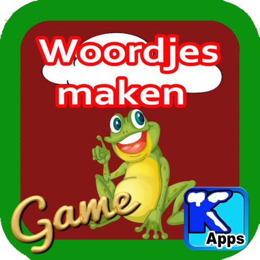 Woordjes maken game in het Nederlands of Engels voor kinderen van 6 tot 12 jaar. Leerzaam voor jonge kinderen, leuk voor oudere kinderen. iOS App