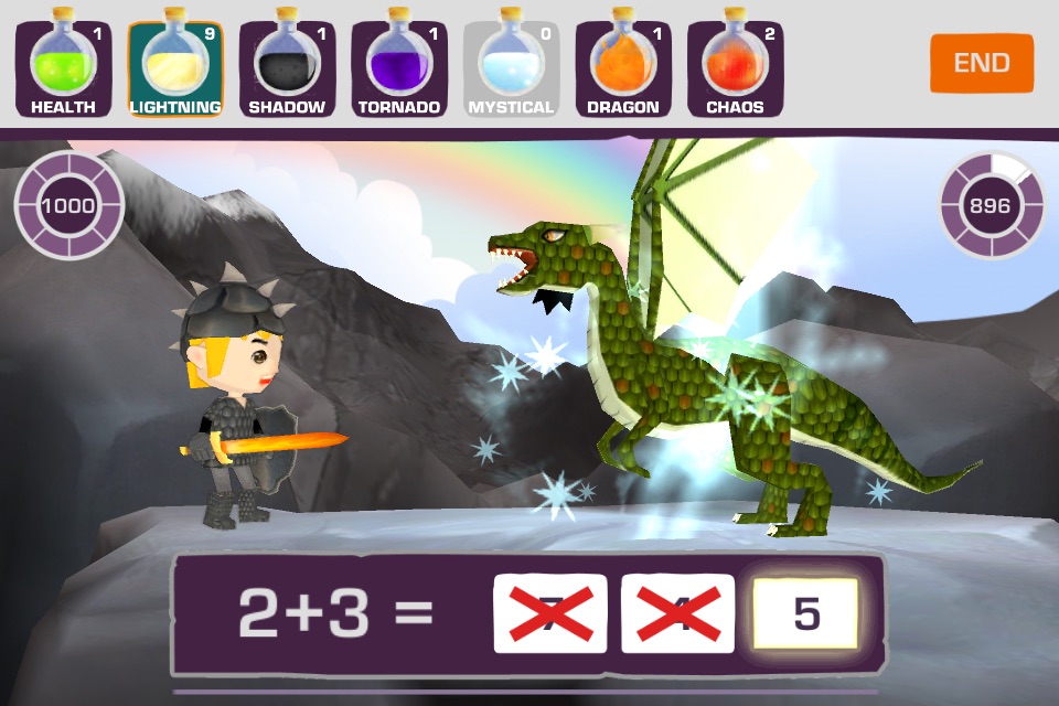 Medieval Math Battle screenshot 2