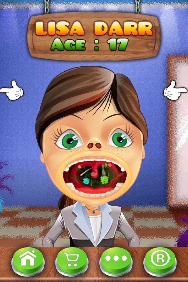 Crazy kids Throat Doctor - free kids doctor games screenshot 2