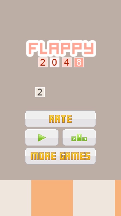 Flappy-2048: Modern White Edition