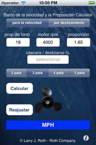 Boat Speed and Prop Calculator screenshot 2
