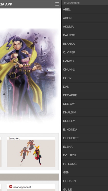 Ultra Street Fighter IV Official Frame Data App