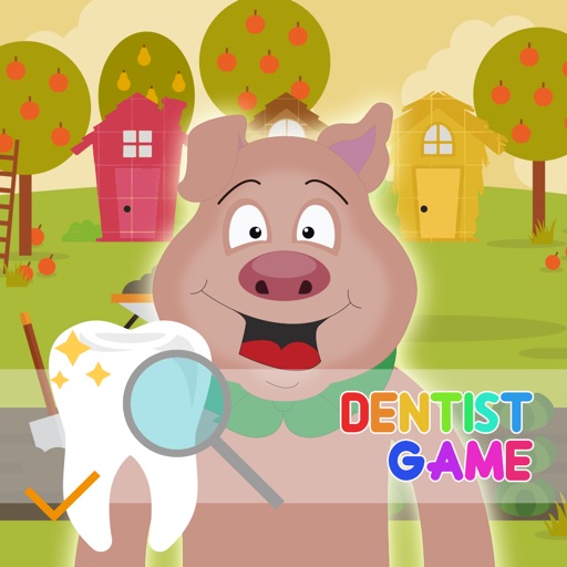 Doctor Kids Dentist Game Inside Office For Little Pigs brethren Edition iOS App