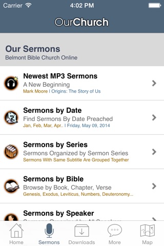 Belmont Bible Church screenshot 2