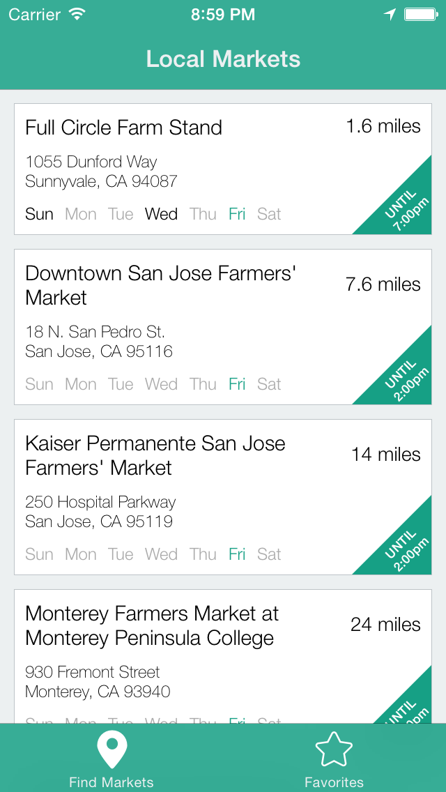 Local Farmers Markets