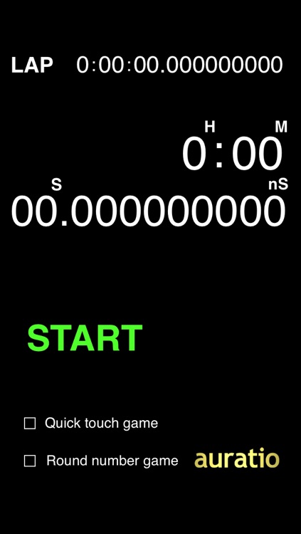 One billionth of a second stopwatch (With a game)