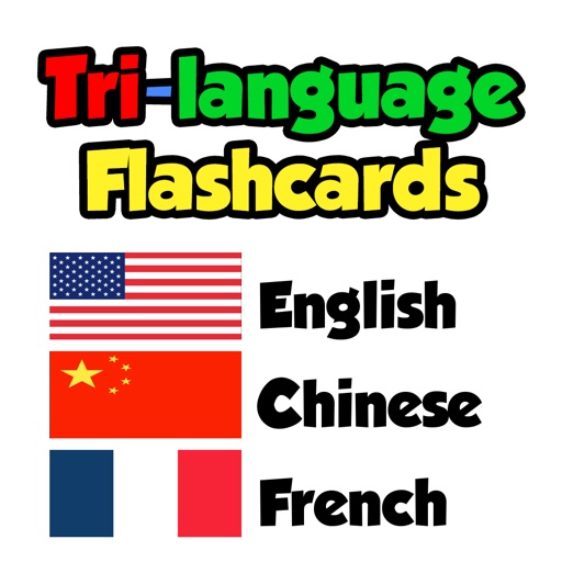 Flashcards - English, Chinese, French