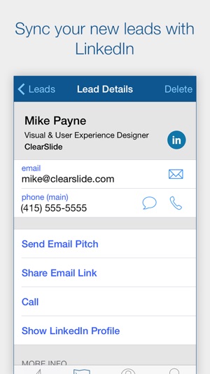 ClearSlide Connect - Track Email, Scan Business Cards, and F(圖4)-速報App