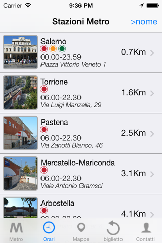 Orari Metro Salerno screenshot 2