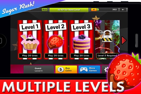 Saphire Sugar Rush Groovy Multilevel Slotgame PRO - BM screenshot 3