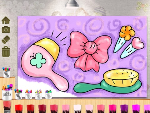 Girls Fashion Painting 4 Kids - colouring book for little angels and princesses screenshot 2
