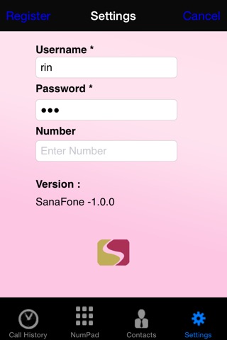 SanaFone screenshot 2