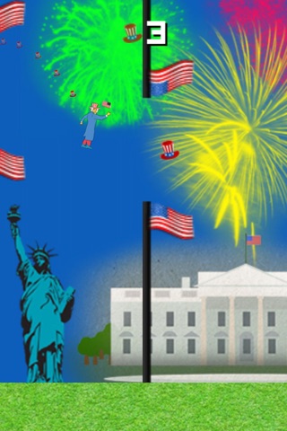Independence Day July 4th - USA National Holiday Celebration Jumping Game screenshot 4