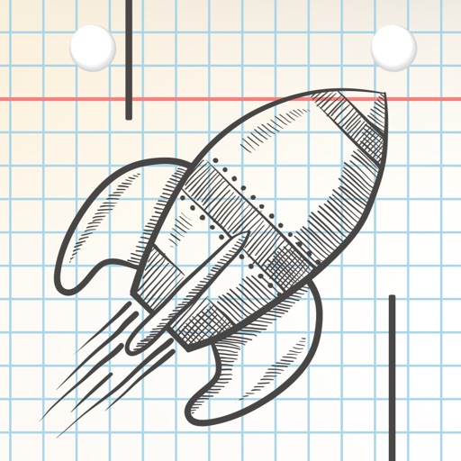 Paper Doodle Rocket Runner iOS App