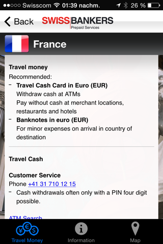 Travel Cash Länderinfo screenshot 2