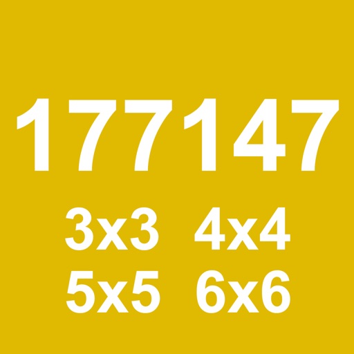 177147 3x3 4x4 5x5 6x6 - A Challenging Combination Of 2048 and Threes! icon