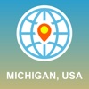 Michigan, USA Map - Offline Map, POI, GPS, Directions