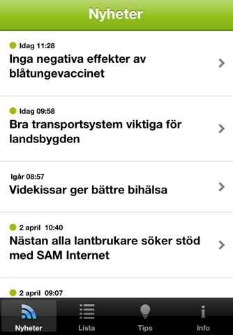 Nyheter Jordbruksverket screenshot 2