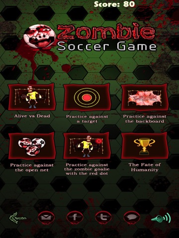 Zombie Soccer : the cool free flick football sports game for boys and girls - HD screenshot 2