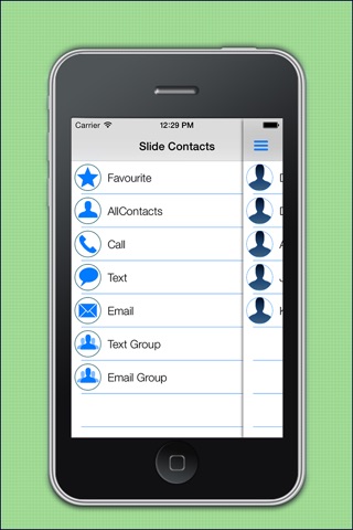 Slide Contacts: Speed Dialling with Slide, Address Book & Tap Gestures Shortcuts screenshot 2