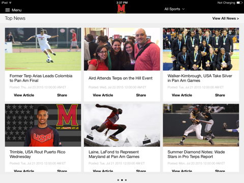 Maryland Terrapins for iPad 2015 screenshot 4