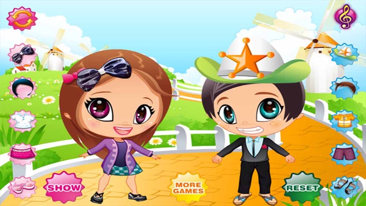 Cute Baby Couple Dress Up screenshot-4