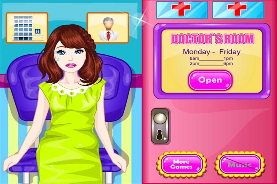 Sick Girl & Flu Girl - Treatment Game screenshot 2