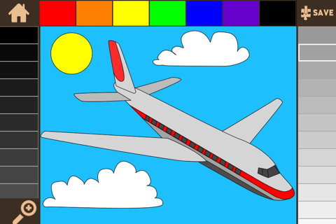 Color It Puzzle It: Planes Lite screenshot 3