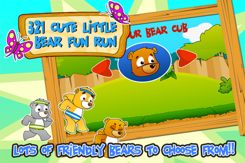 321 cute little teddy bears all fun run : Coolest Free Animal Care Games For Boys and Girls screenshot 3